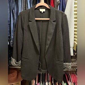 Skies Are Blue Charcoal Blazer with Rolled Cuffs